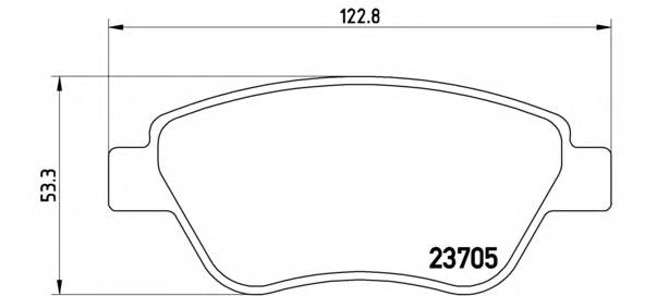 BREMBO P 23 099 Комплект тормозных колодок... BREMBO P 23 099 Комплект тормозных колодок...