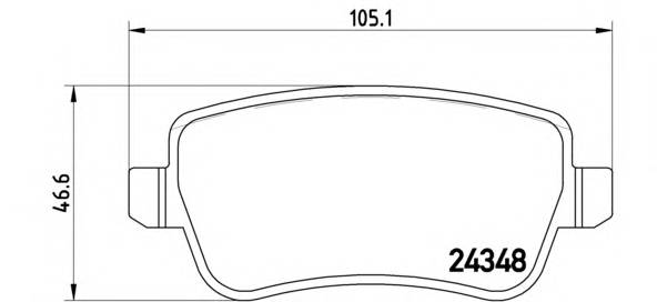 BREMBO P 23 102 Комплект гальмівних колодо... BREMBO P 23 102 Комплект гальмівних колодо...