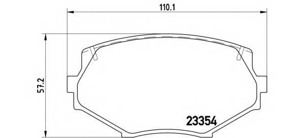 BREMBO P 49 020 Комплект гальмівних колодо... BREMBO P 49 020 Комплект гальмівних колодо...