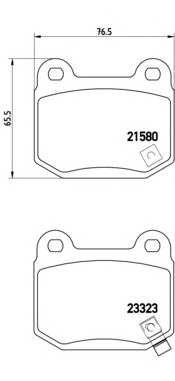 BREMBO P 56 048 Комплект гальмівних колодо... BREMBO P 56 048 Комплект гальмівних колодо...