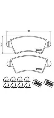 BREMBO P 61 067 Комплект тормозных колодок... BREMBO P 61 067 Комплект тормозных колодок...