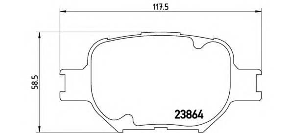 BREMBO P 83 054 Комплект гальмівних колодо... BREMBO P 83 054 Комплект гальмівних колодо...