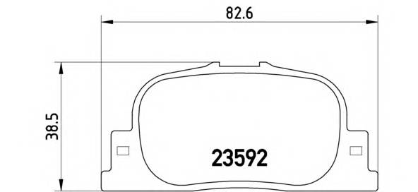 BREMBO P 83 063 Комплект тормозных колодок... BREMBO P 83 063 Комплект тормозных колодок...