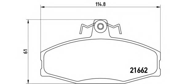 BREMBO P 85 022 Комплект гальмівних колодо... BREMBO P 85 022 Комплект гальмівних колодо...