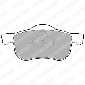 DELPHI LP1458 Комплект тормозных колодок