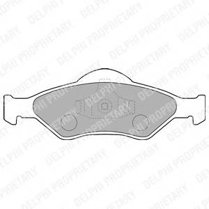 DELPHI LP1470 Комплект тормозных колодок