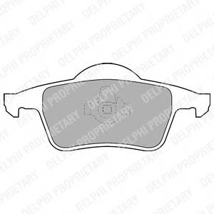 DELPHI LP1504 Комплект гальмівних колодо...