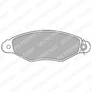 DELPHI LP1519 Комплект гальмівних колодо...