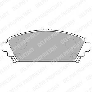 DELPHI LP1526 Комплект гальмівних колодо... DELPHI LP1526 Комплект гальмівних колодо...