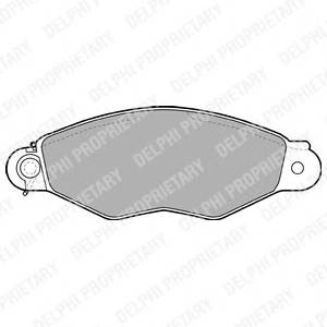 DELPHI LP1610 Комплект гальмівних колодо...