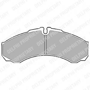 DELPHI LP1616 Комплект гальмівних колодо... DELPHI LP1616 Комплект гальмівних колодо...
