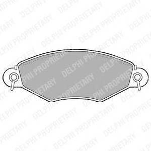 DELPHI LP1617 Комплект тормозных колодок