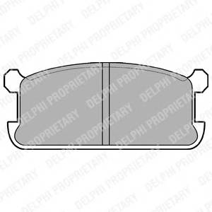 DELPHI LP286 Комплект тормозных колодок