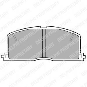 DELPHI LP460 Комплект тормозных колодок