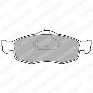 DELPHI LP782 Комплект гальмівних колодо...