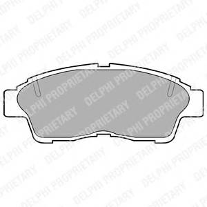 DELPHI LP789 Комплект тормозных колодок