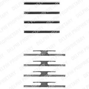 DELPHI LX0035 Комплектуючі, колодки диск...