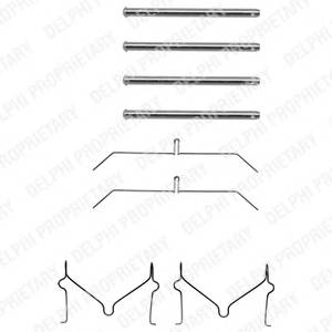 DELPHI LX0145 Комплектуючі, колодки диск�...