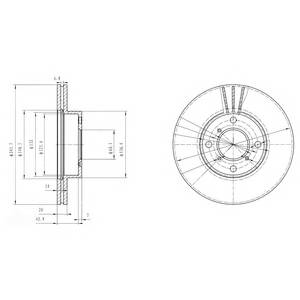 DELPHI BG3341 Тормозной диск DELPHI BG3341 Тормозной диск