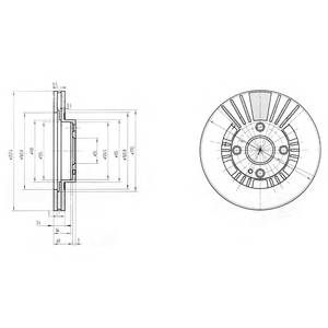 DELPHI BG3509 Тормозной диск DELPHI BG3509 Тормозной диск
