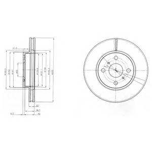 DELPHI BG4053 Тормозной диск DELPHI BG4053 Тормозной диск