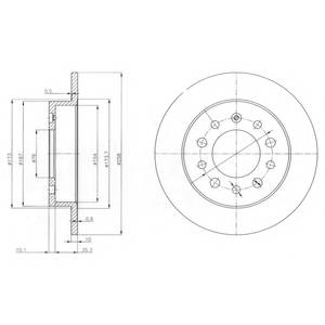 DELPHI BG3862 Тормозной диск DELPHI BG3862 Тормозной диск