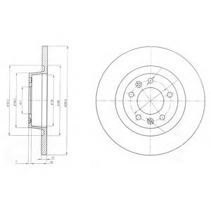 DELPHI BG4085 Гальмівний диск DELPHI BG4085 Гальмівний диск
