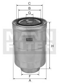 MANN-FILTER WK828X Фільтр палива MANN-FILTER WK828X Фільтр палива