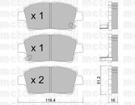 METELLI 22-0423-0 Комплект гальмівних колодо... METELLI 22-0423-0 Комплект гальмівних колодо...