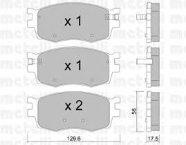 METELLI 22-0724-0 Комплект тормозных колодок... METELLI 22-0724-0 Комплект тормозных колодок...