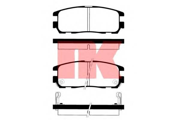NK 223620 Комплект тормозных колодок