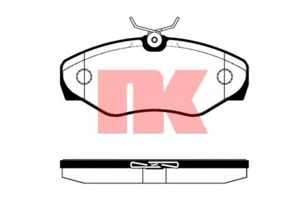 NK 223626 Комплект тормозных колодок