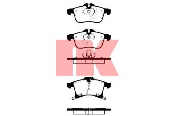 NK 223633 Комплект тормозных колодок