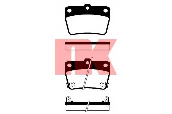 NK 224556 Комплект тормозных колодок