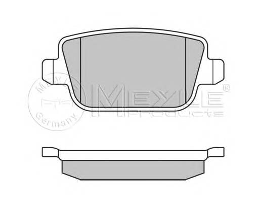 MEYLE 025 245 3715 Комплект тормозных колодок
