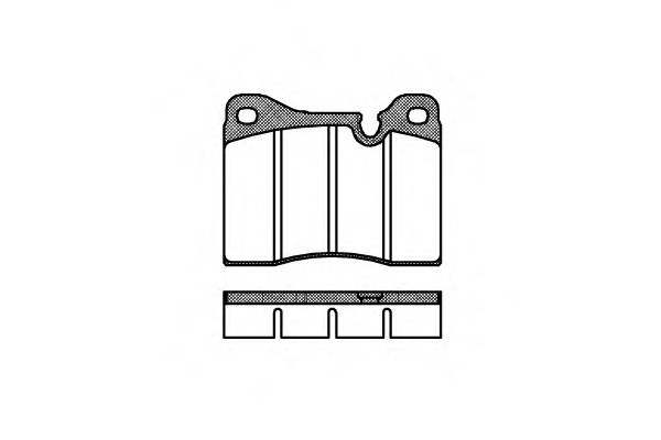 ROADHOUSE 2011.30 Комплект тормозных колодок