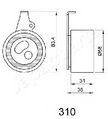 JAPANPARTS BE-310 Устройство для натяжения р