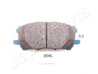JAPANPARTS PA-209AF Комплект тормозных колодок... JAPANPARTS PA-209AF Комплект тормозных колодок...