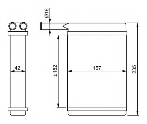 NRF 52221 Теплообменник, отопление с