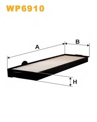 WIX FILTERS WP6910 Фильтр, воздух во внутренно