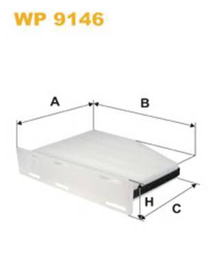 WIX FILTERS WP9146 Фильтр, воздух во внутренно