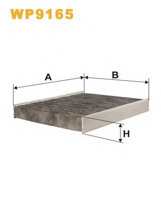 WIX FILTERS WP9165 Фильтр, воздух во внутренно