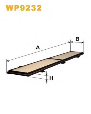 WIX FILTERS WP9232 Фільтр, повітря у внутрішнь...