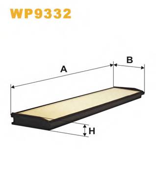 WIX FILTERS WP9332 Фільтр, повітря у внутрішнь... WIX FILTERS WP9332 Фільтр, повітря у внутрішнь...