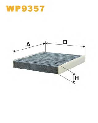 WIX FILTERS WP9357 Фильтр, воздух во внутренно