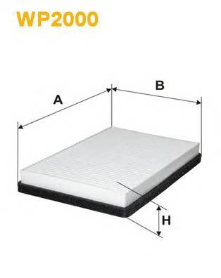 WIX FILTERS WP2000 Фильтр, воздух во внутренно