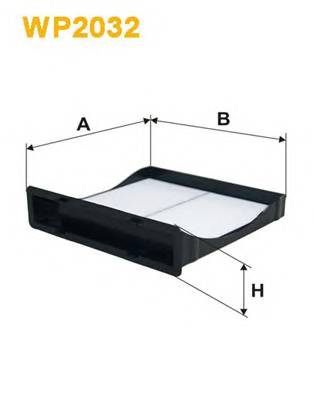 WIX FILTERS WP2032 Фильтр, воздух во внутренно... WIX FILTERS WP2032 Фильтр, воздух во внутренно...