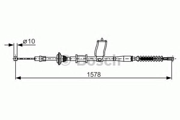 BOSCH 1 987 482 173 Трос, стояночная тормозная ... BOSCH 1 987 482 173 Трос, стояночная тормозная ...