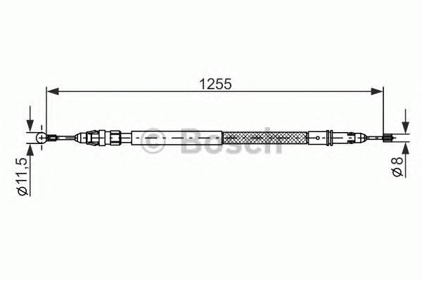 BOSCH 1 987 482 235 Трос, стоянкова гальмівна с... BOSCH 1 987 482 235 Трос, стоянкова гальмівна с...