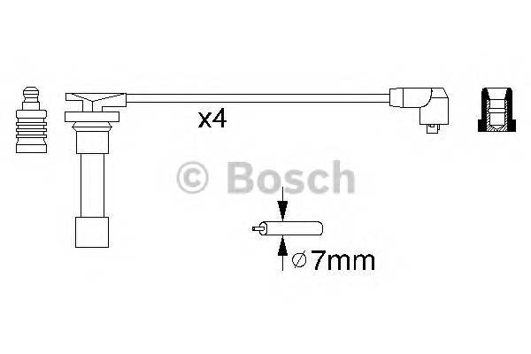 BOSCH 0 986 356 776 Комплект проводов зажигани